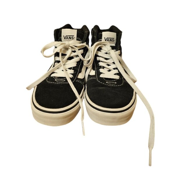 Vans Classic Black Suede/Canvas Sk8-Hi Skateboard Shoe Unisex - Picture 3 of 6